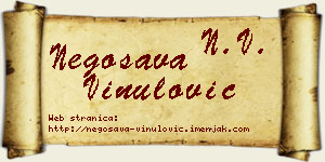 Negosava Vinulović vizit kartica